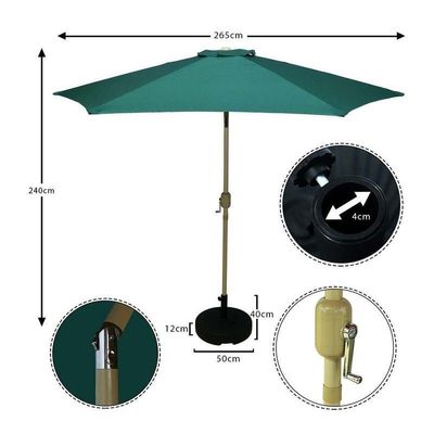Waterproof Parasol Umbrella With Base