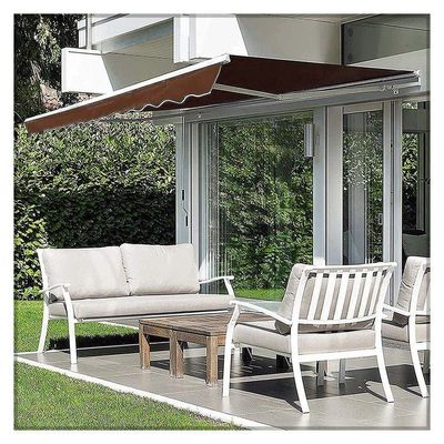 Yatai Outdoor Sun Shade Canopy Shelter Foldable Awning with Manual Crank Handle