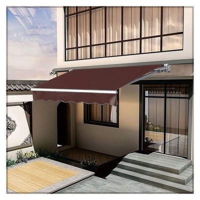 Yatai Outdoor Sun Shade Canopy Shelter Foldable Awning with Manual Crank Handle