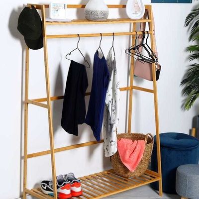 Bamboo Garment Coat Rack