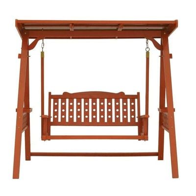 YATAI Solid Wood Canopy Swing Seat - Garden Swing Canopy 2-Seater