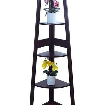 5 Tier Solid Wood Storage Rack