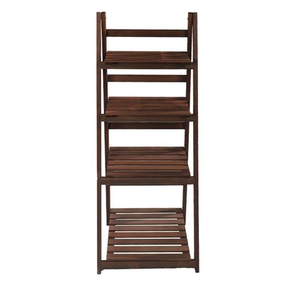 Pure Solid Wood Ladder Design Flowers Pot Stand