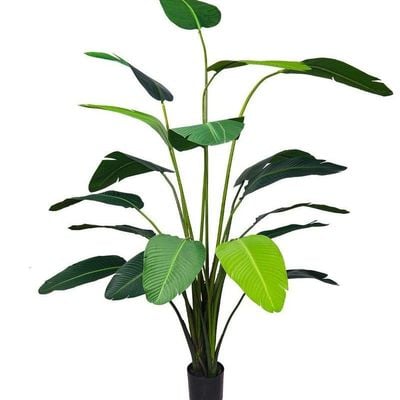 Artificial Banana Tree 2.3 Meters High Fake Plant with Plastic Pot