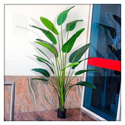 Artificial Banana Tree 2.3 Meters High Fake Plant with Plastic Pot