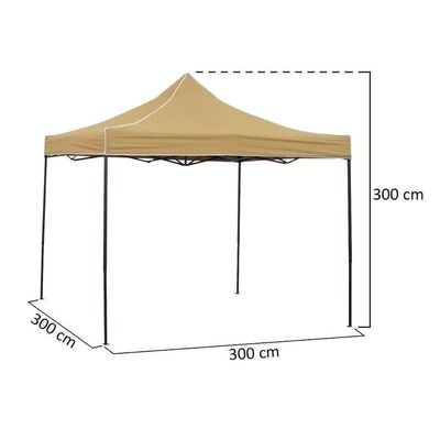 Outdoor Waterproof Portable Canopy Tent Gazebo with 2 side covers