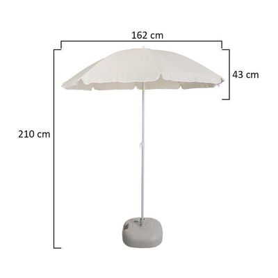 Round Umbrella UV Protection Waterproof Sunshade Beach Umbrella Without Stand