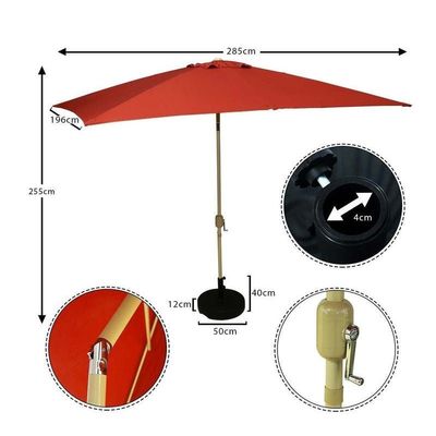 Waterproof Parasol Umbrella With Stand