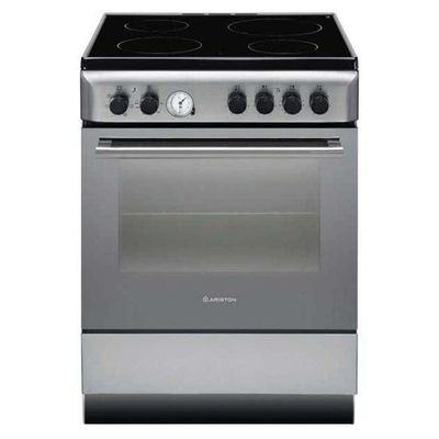 Ariston 4 Eye Electric Ceramic Cooker 60 x 60 cm ,1 year Warranty, A6V530XEX Grey