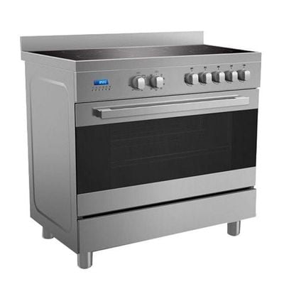 Midea 5 Cooking zone 90 x 60 cm Ceramic Cooker, Schott Glass And Full Safety, 1 year warranty VSVC96048 Silver/Black