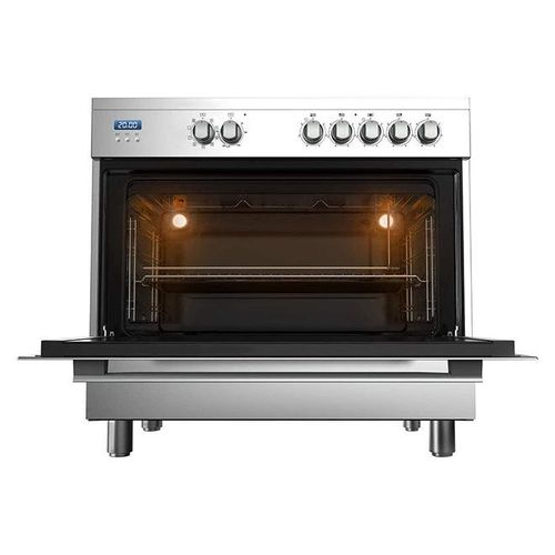 Midea 5 Cooking zone 90 x 60 cm Ceramic Cooker, Schott Glass And Full Safety, 1 year warranty VSVC96048 Silver/Black
