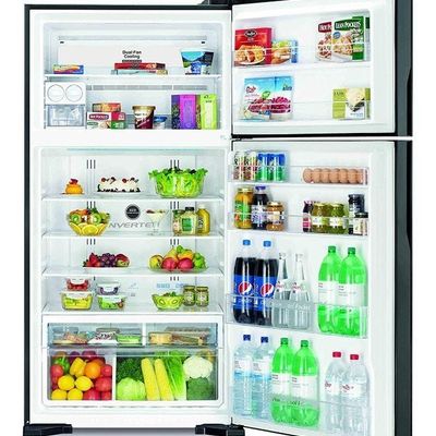 Hitachi Top Mount Refrigerator 990 L 452.6 kW RV990PUK1KBSL Brilliant  Silver