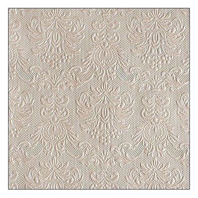 Ambiente Large Embossed Napkins, Taupe
