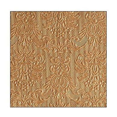 Ambiente Small Embossed Napkins, Bronze