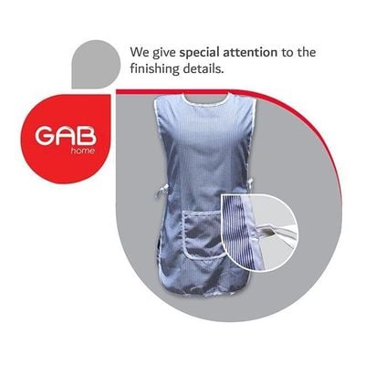 GAB Home Apron, Cobbler Apron with Pocket, Adjustable Ties, Double Sided Cotton Apron, Man and Women cut, Sleeveless, Multipurpose Apron, Kitchen Cooking Apron