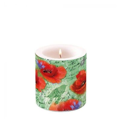 Ambiente Painted Poppies Candle, Small