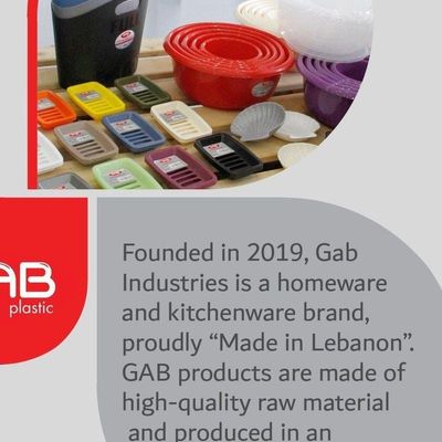 GAB Plastic, Divided Plastic Plates, Pack of 5, 26cm, Reusable plastic Plates, For Kids, Compartmented, Sturdy and Durable, Tableware, BPA-free Plastic