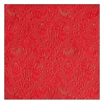 Ambiente Large Embossed Napkins, Red