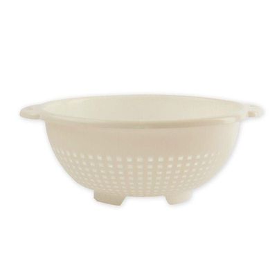 "GAB Plastic, Colander, Beige, Kitchen Drain Colander, Food Strainer Kitchen and Cooking Accessory,  Cleaning, Washing and Draining Fruits and Vegetables, Made from BPA-free Plastic"