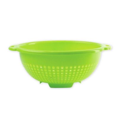 "GAB Plastic, Colander, Lime Green, Kitchen Drain Colander, Food Strainer Kitchen and Cooking Accessory,  Cleaning, Washing and Draining Fruits and Vegetables, Made from BPA-free Plastic"