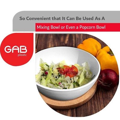 GAB Plastic, Colander with Bowl Set, Drain Colander and washing bowl, Food Strainer Kitchen Accessory, Detachable Colander,
Cleaning Washing, Mixing Fruits and Vegetables, Made from BPA-free Plastic