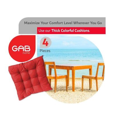GAB Home Chair Cushion 42 X 42cm Pack of 4