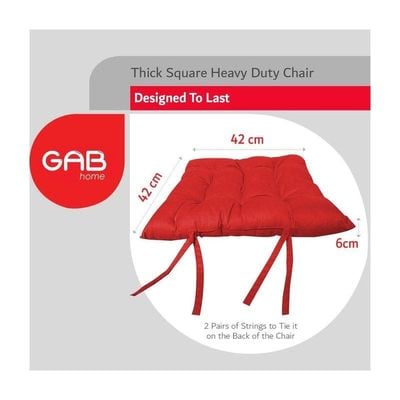 GAB Home Chair Cushion 42 X 42cm Pack of 4