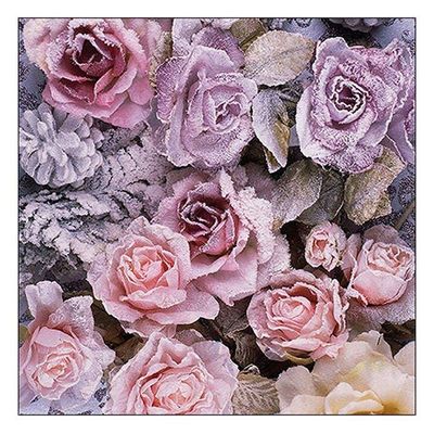 Ambiente Large  Winter Roses Napkins