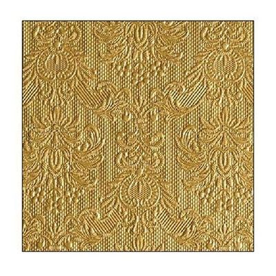 Ambiente Small Embossed Napkins, Gold