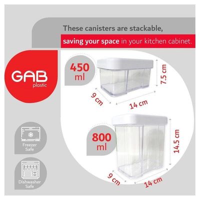 Food Storage Containers with Lids Set of 3