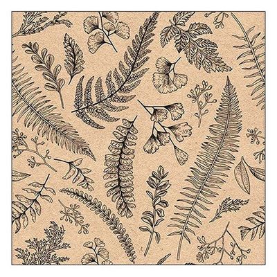 Ambiente  Large Leaves And Herbs Napkins - Recycled