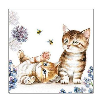 Ambiente Small Cats And Bees Napkins