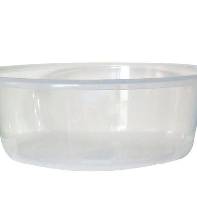GAB Plastic, Round Basin, 10L, 39cm, Plastic Washbasin, Cleaning Accessory, Multipurpose Washing Sink, Medium Plastic Washbowl, Recycled Plastic, Sturdy and Durable.
