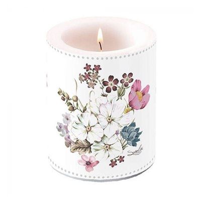 Ambiente Mea Flowers Candle, Large