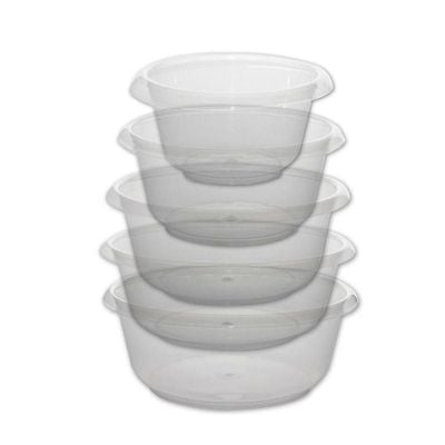 GAB Plastic Round Basin Set of 5 Basins in Different Sizes