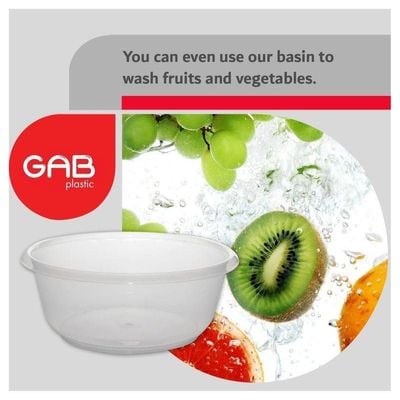 GAB Plastic Round Basin Set of 5 Basins in Different Sizes