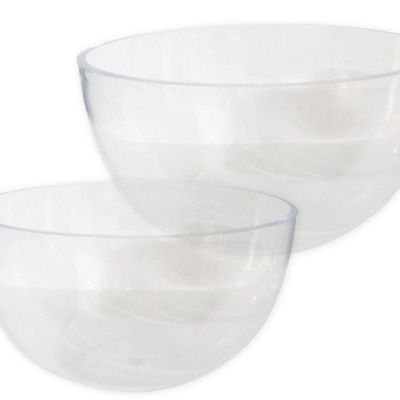 Gab Plastic Set of 2 bowls of different sizes Acrylic