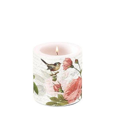 Ambiente Sophie Roses Candle, Small