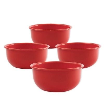 GAB Plastic salad Bowl Set of 4 medium mixing bowl and serving bowl