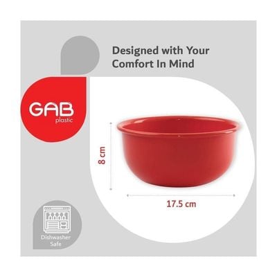 GAB Plastic salad Bowl Set of 4 medium mixing bowl and serving bowl