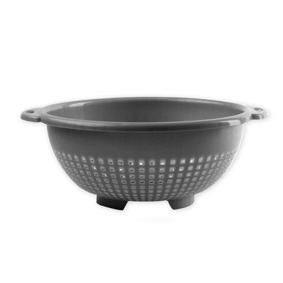 "GAB Plastic, Colander, Silver, Kitchen Drain Colander, Food Strainer Kitchen and Cooking Accessory,  Cleaning, Washing and Draining Fruits and Vegetables, Made from BPA-free Plastic"