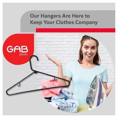 GAB Plastic Plastic Hangers Pack of 18