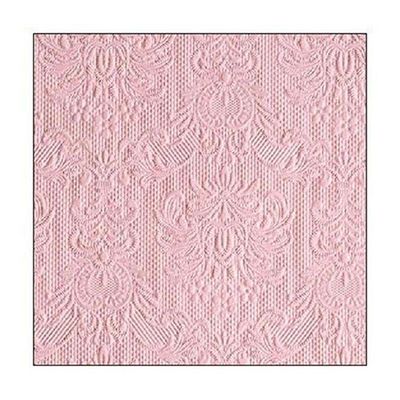 Ambiente Small Embossed Napkins, Pale Rose