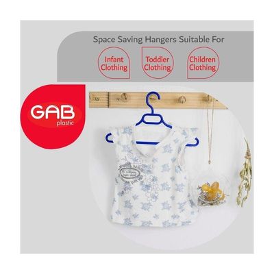 GAB Plastic Plastic Hangers for Kids Pack of 20