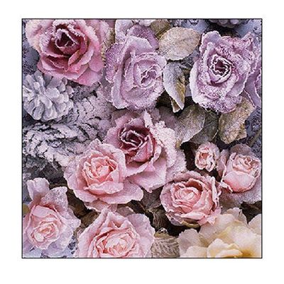 Ambiente Small Winter Roses Napkins