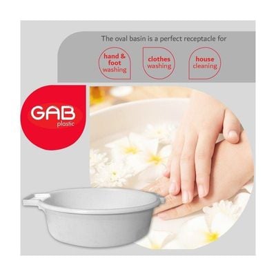 GAB Plastic Oval Basin 46cm