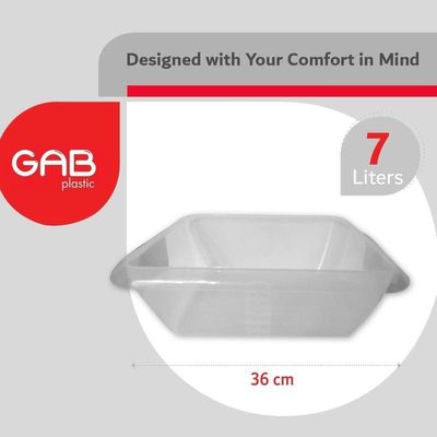 GAB Multipurpose Washing Sink Plastic  Clear