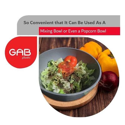 GAB Plastic, Colander with Bowl Set, Drain Colander and washing bowl, Food Strainer Kitchen Accessory, Detachable Colander,
Cleaning Washing, Mixing Fruits and Vegetables, Made from BPA-free Plastic