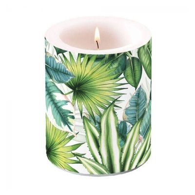 Ambiente Tropical Leaves Candle, Large