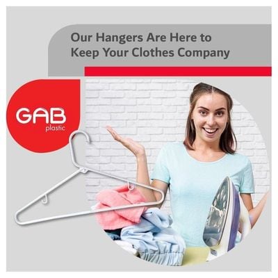 GAB Plastic Plastic Hangers Pack of 18